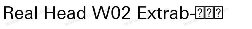 Real Head W02 Extrab字体转换